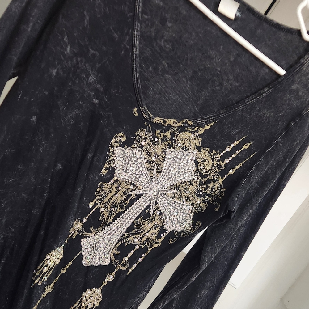 Daytrip Charcoal Long Sleeve Top